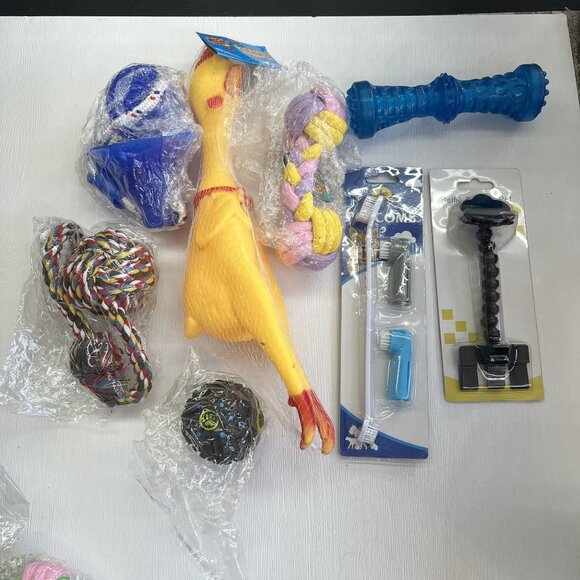 Dog 8pc Variety PackToy / Hygiene Bundle New